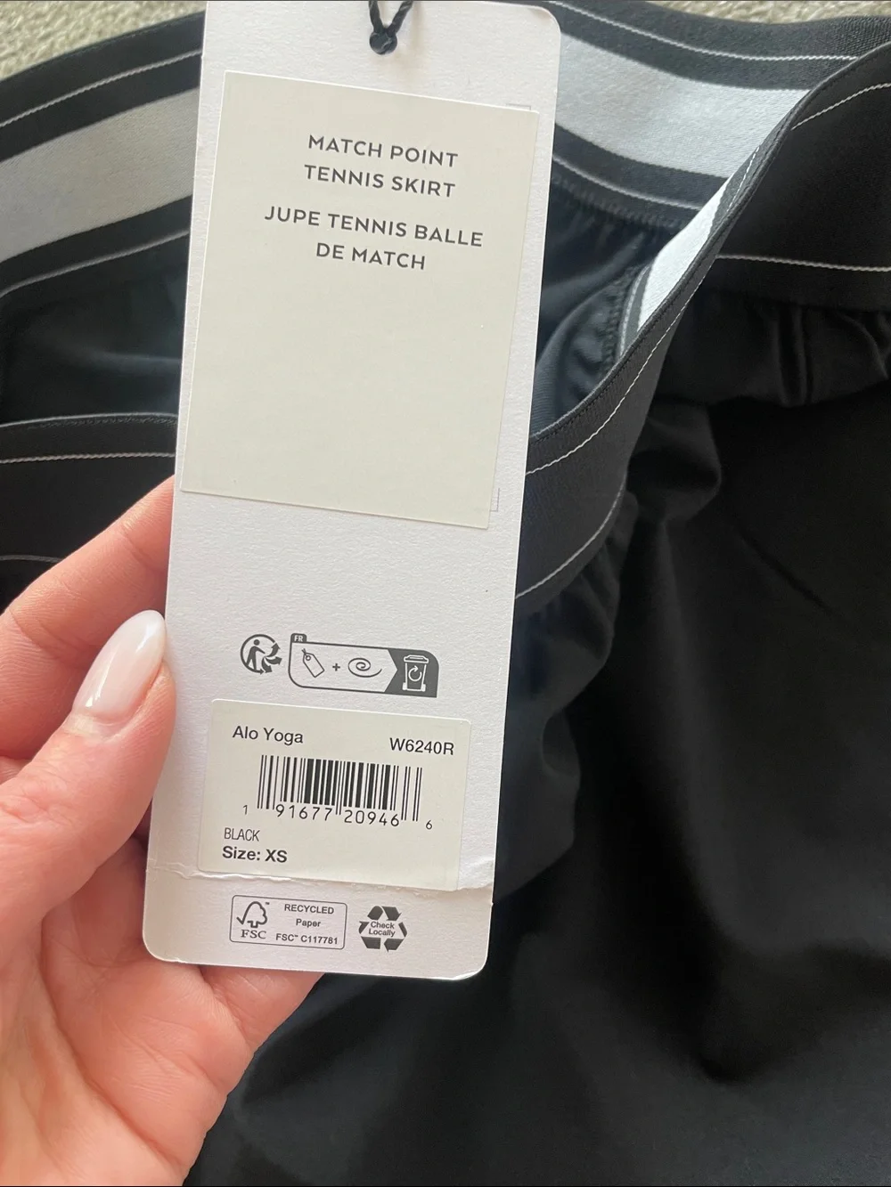 ALO Yoga Match Point Tennis Skirt NWT